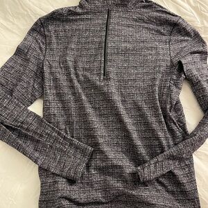lululemon athletica Men's Black and Gray Zip-Up Sweater